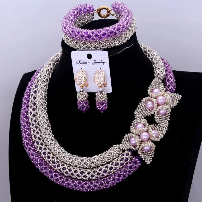 4 ujewelry в нигерийском стиле Ювелирные наборы для свадеб 3 цвета африканском Бусины
