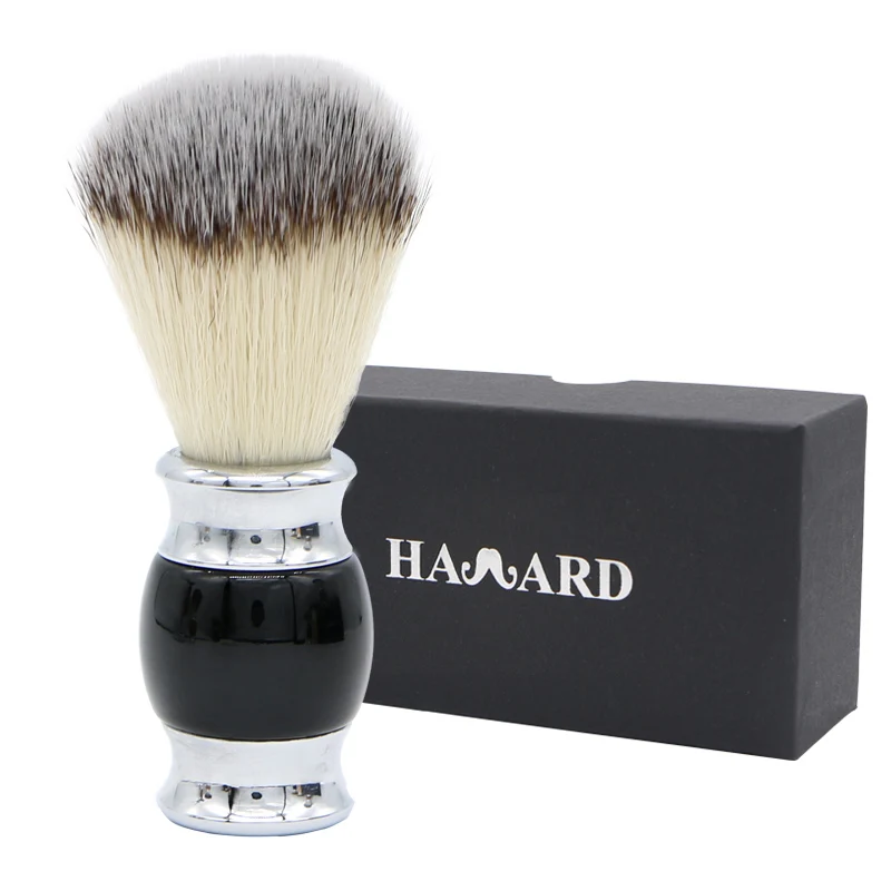 HAWARD RAZOR профессиональная нейлоновая бритвенная щетка из металла и смолы, удобная ручка для бритья