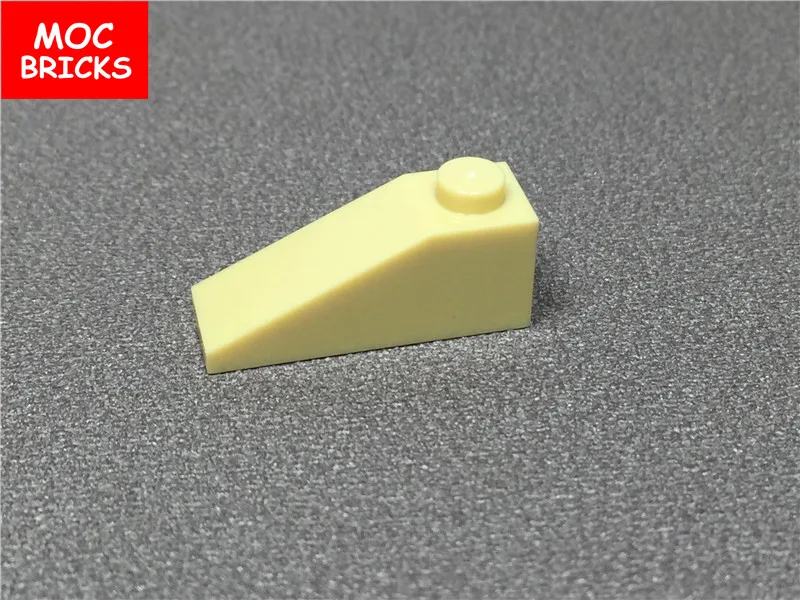 50 шт./лот кубики Moc загар желтый наклон кирпичи 1x1x3 подходит с 4286 DIY обучающие
