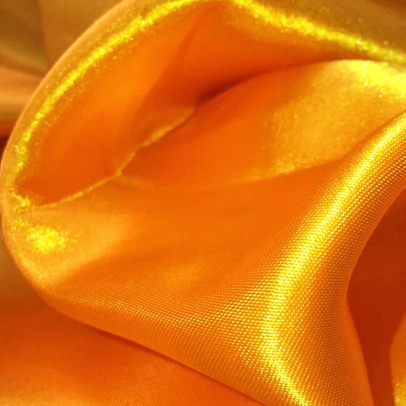 1 5 м ширина ХРАМ буддийские покрытие стола желтый Декоративная шёлковая ткань