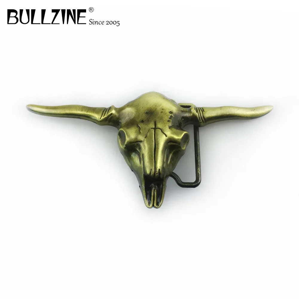 Bullzine в западном стиле виде Головы Быка под джинсы ковбойский ремень подарок