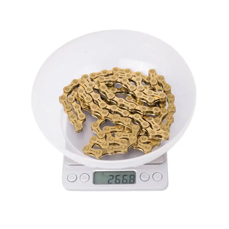 

ZTTO Half Hollow Golden 11s SL Chain 11 Speed MTB Mountain Road Bike Chain 116Link High Quality Durable for Shimano SRAM System