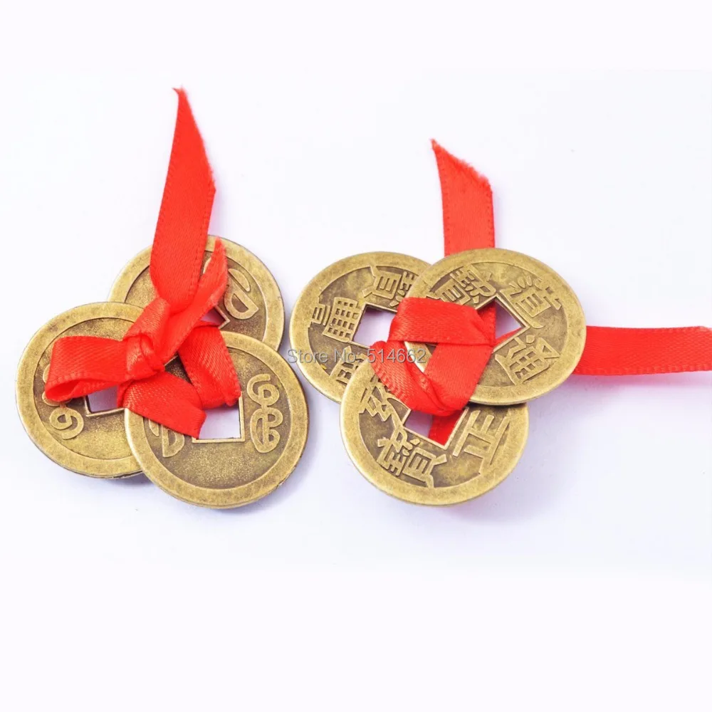 

50 шт. латунь фэн шуй три I-Ching монеты Оптовая Продажа Лот Y1145