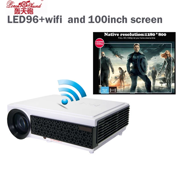 Poner Saund проектор 5000 люмен ТВ домашний кинотеатр светодиодный Поддержка Full Hd 1080p