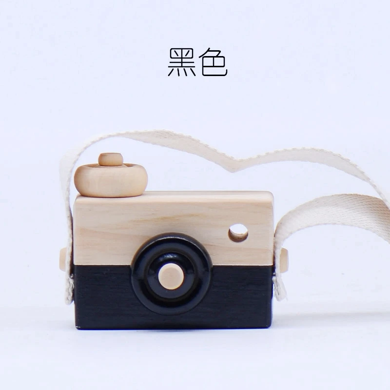 

Montessori Wooden Toys Child Kawaii Camera Decoration Party Hanging Toys Educational Room Game Parent-Child Children Camera Desk