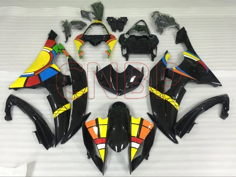 Комплекты обтекателей YZF600 R6 2008 2015 желтые черные Обтекатели для YAMAHA YZFR6 обтекатель