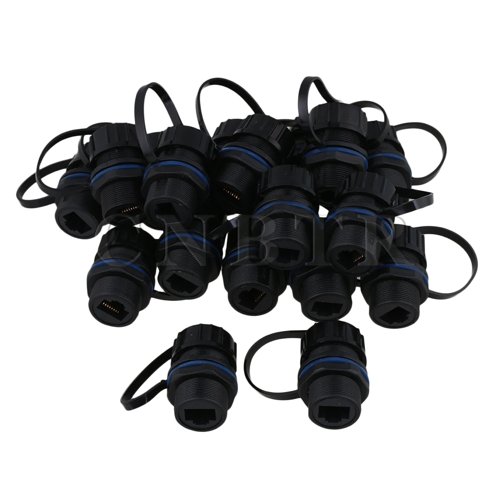 

CNBTR черный Ethernet LAN IP68 Защита RJ45 M20 AP водонепроницаемый разъем покрытый 6FU 8-контактный/основной пакет 50