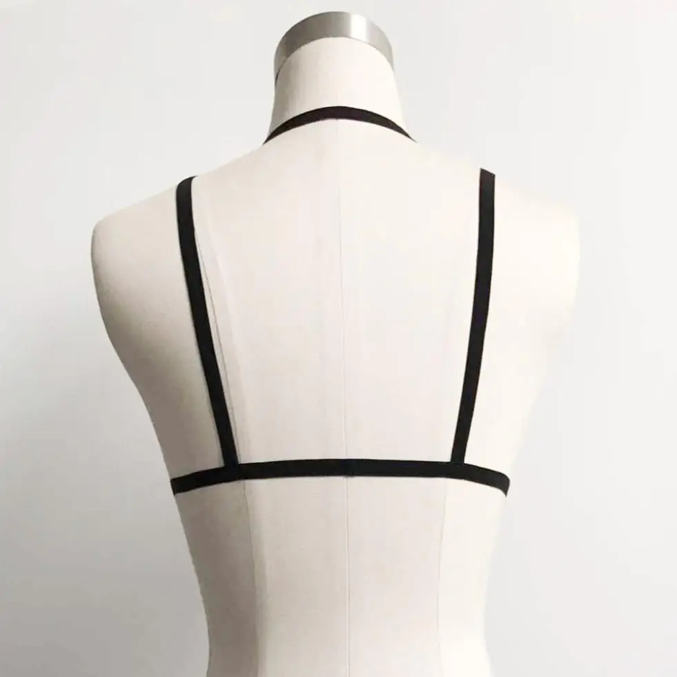 sexy Goth Lingerie Elastic Alluring Harness Bustier Bandage cage bra cupless lingerie belt Crop Tops New A80 | Женская одежда