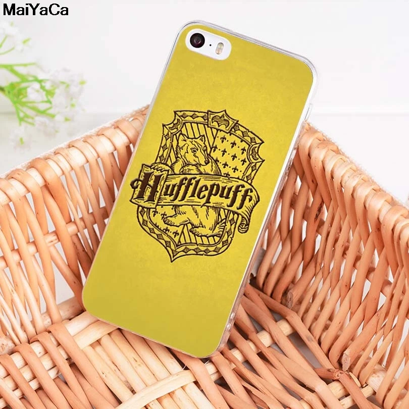 MaiYaCa Harry Potte для iPhone 4S 5C 5S 6S 7 8 Plus X XR XS MAX прозрачные чехлы для телефона мягкие чехлы из ТПУ - Цвет: Прозрачный