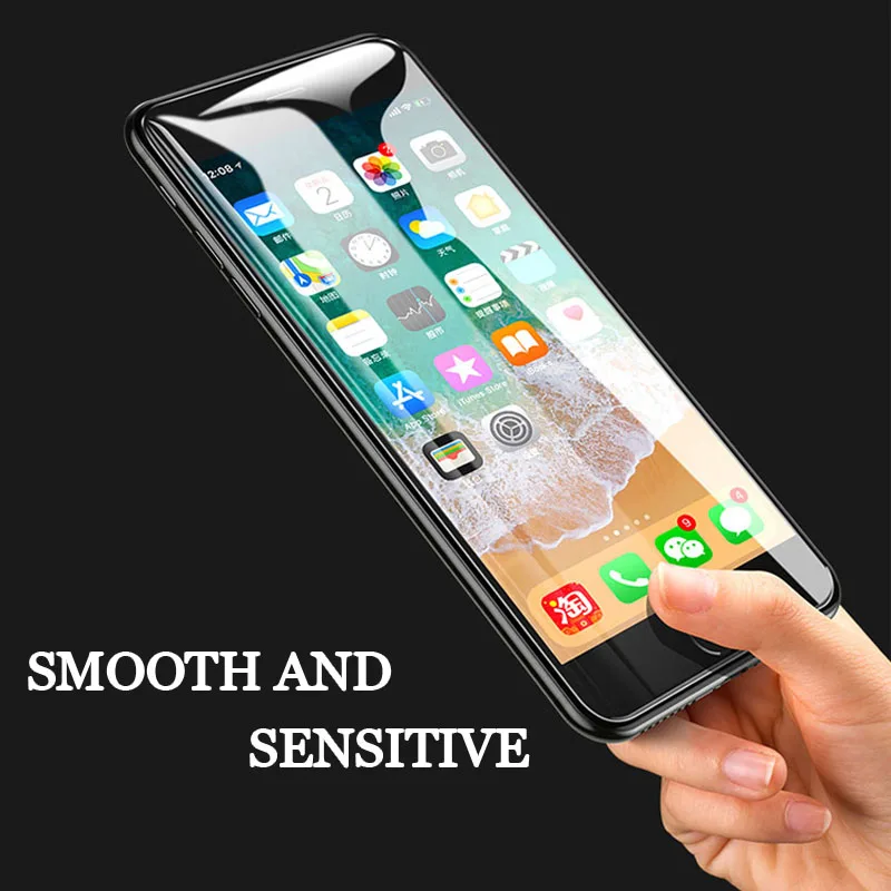 5D Tempered Glass on the for iPhone 7 8 X Full Cover Screen Protector 6 6S 7Plus 8Plus XR XS Max Film | Мобильные телефоны и