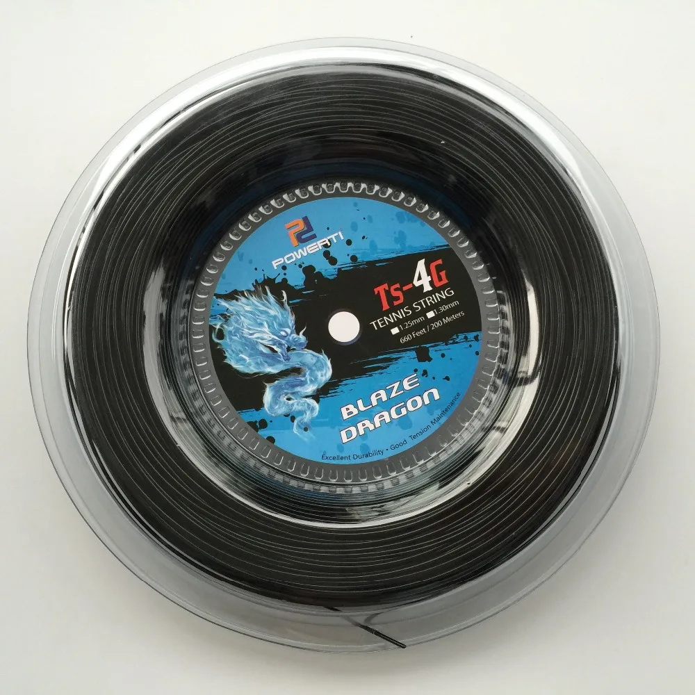 POWERTI TS-4G, 1,3 мм, теннисная струна, 200 м, катушка из полиэстера, для тенниса, для тренировок, тренажерного зала, спорта, игры на струне