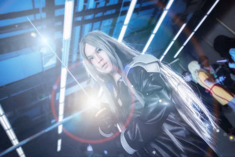 Костюм для косплея эпинация VII FF7 Сефирот из искусственной кожи наряд + Pauldrons