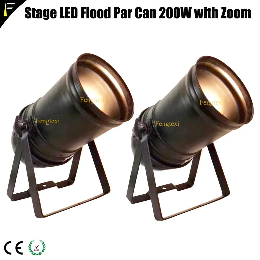 2 шт. точесветильник светильник COB LED 200w Zoom 15 ~ 50 градусов студийсветодиодный Par с