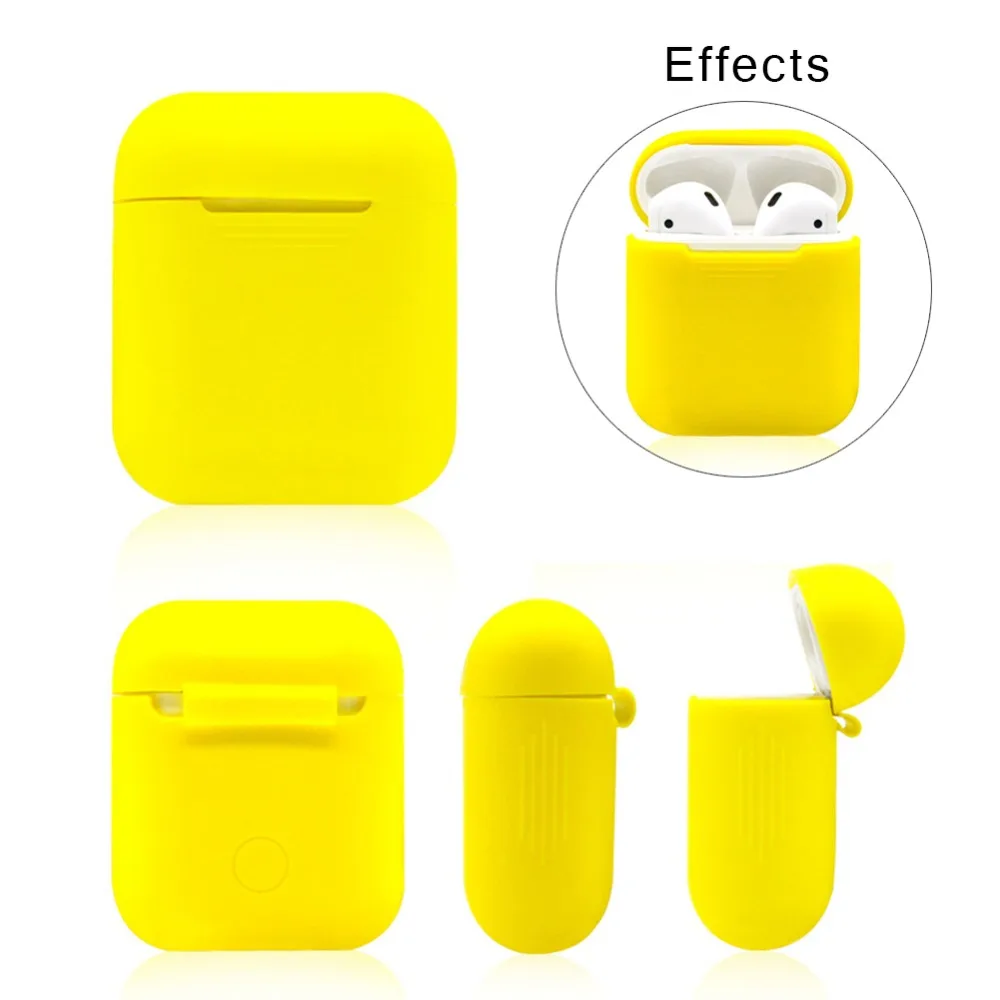 Защитный силиконовый чехол для наушников Airpods 9 цветов | Электроника