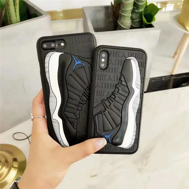 Для iphone 8 7 6 6s plus X чехол Модный 3D спортивный баскетбольный башмак Мягкий