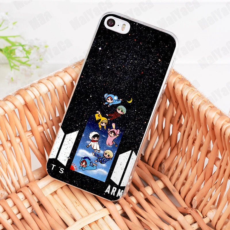 Laumans BTS BT21 Coque основа чехол для телефона Apple iPhone 8 7 6 S Plus X 5 5S SE 5C 4 4S