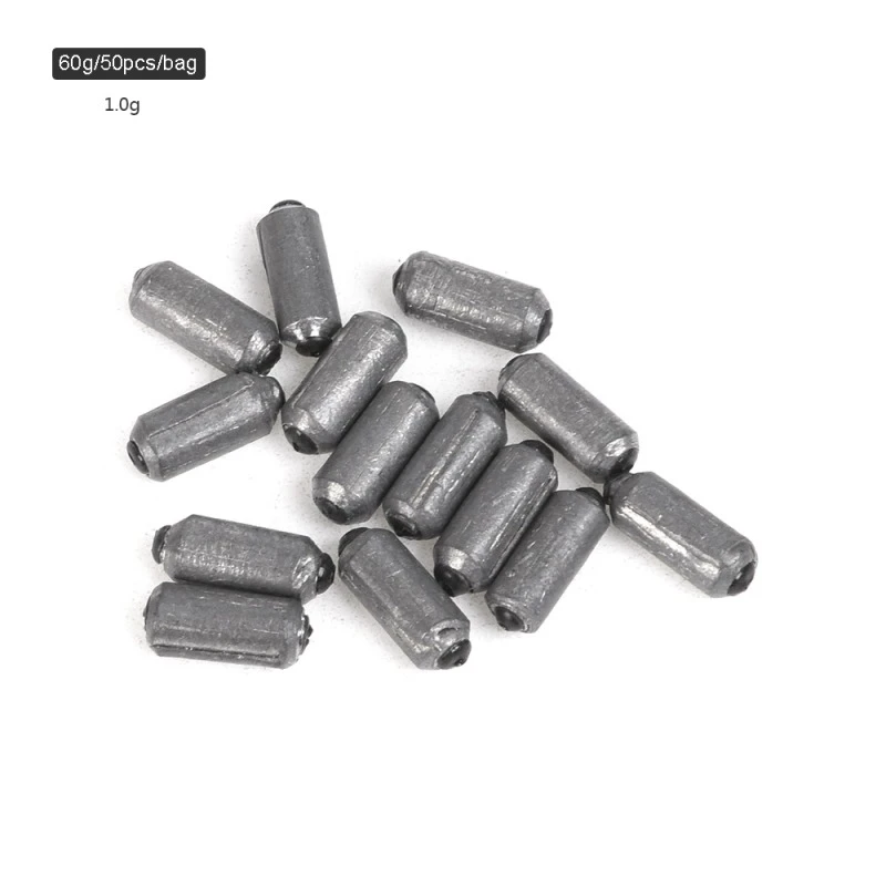 1.0g 50 шт. рыболовные свинцовые осень в форме оливы крючок и грузило Разъем открытие рот линии веса круглый выстрел Сплит 1,5/1,5/2/2,5/3/3,5/4 г - Цвет: 1.0g