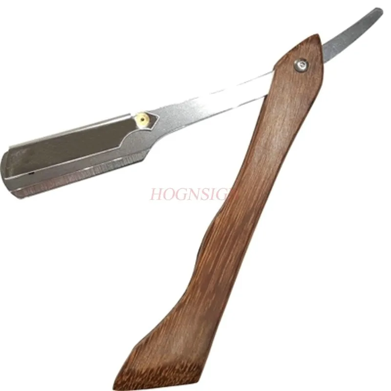 Hairdressing Scraper Vintage Manual Razor Shaving Knife Eyebrow Knife Chicken Wing Wood Sale