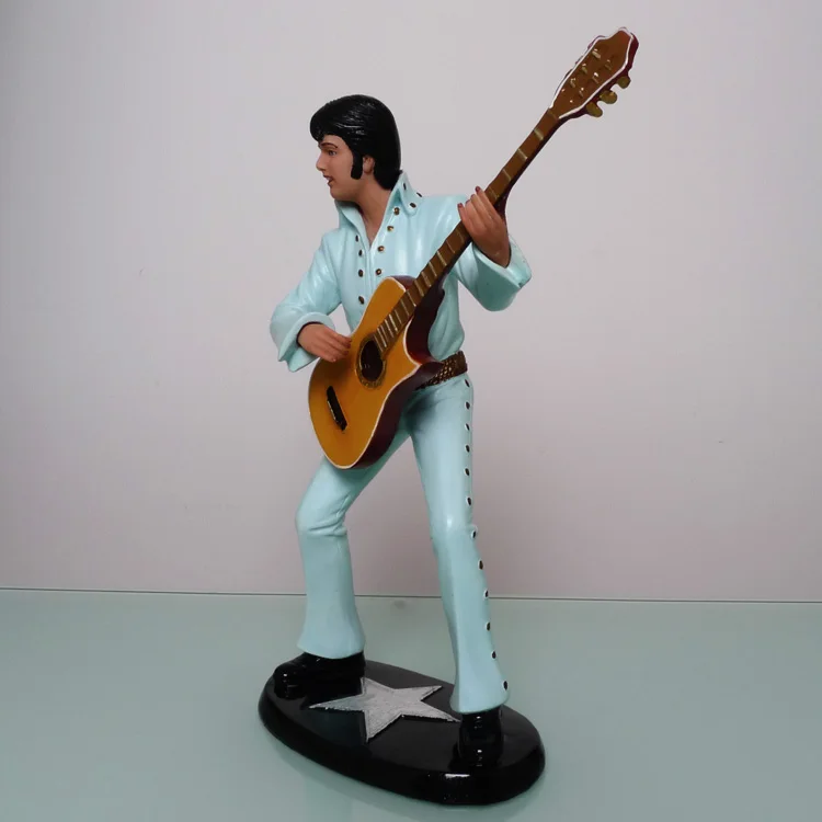 Американская музыкальная звезда Elvis с гитарными фигурами из смолы известные