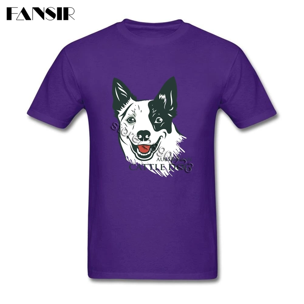 Latest Designed T-shirt Men Australian Cattle Dog T Shirt Short Sleeve Cotton Custom Group Brand Clothing | Мужская одежда