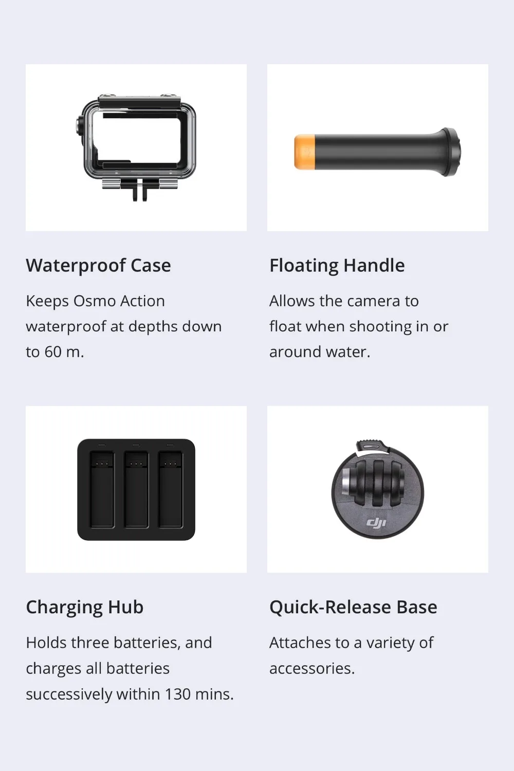 DJI Osmo Action профессиональная спортивная камера 4K HDR видео Водонепроницаемая стабилизированная портативная камера UHD качество изображения