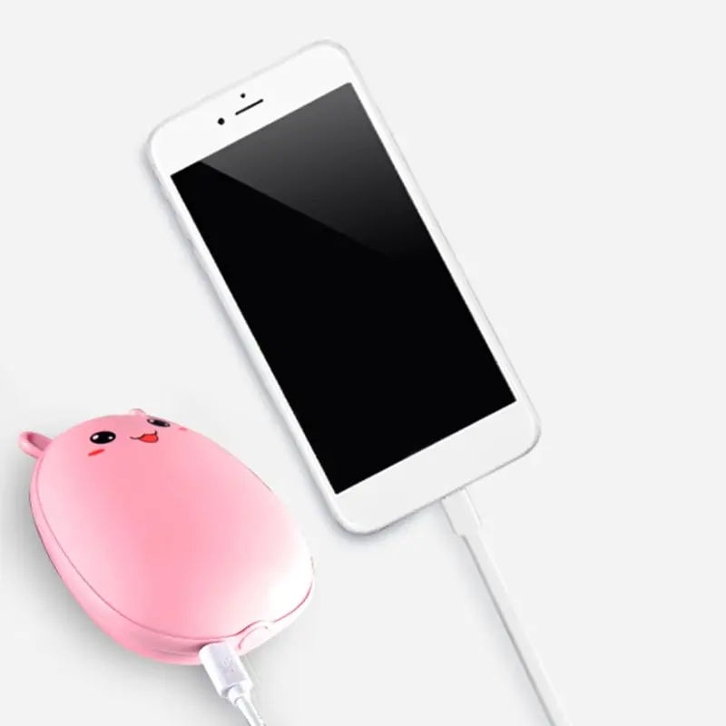 Милый медвежонок USB грелка для рук Портативная зарядка нагреватель Маленький Удобный карман