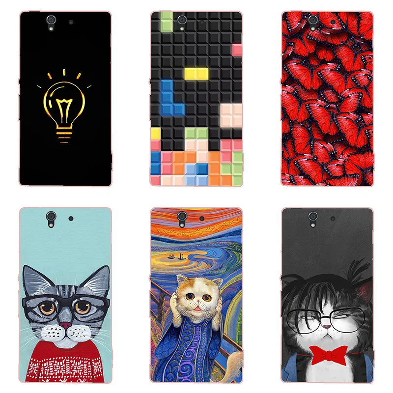 For Sony Xperia Z L36h L36i L36a Case Hard Plastic Back Cover Cases Painting Abstract Coque Patterned Shell Skin |