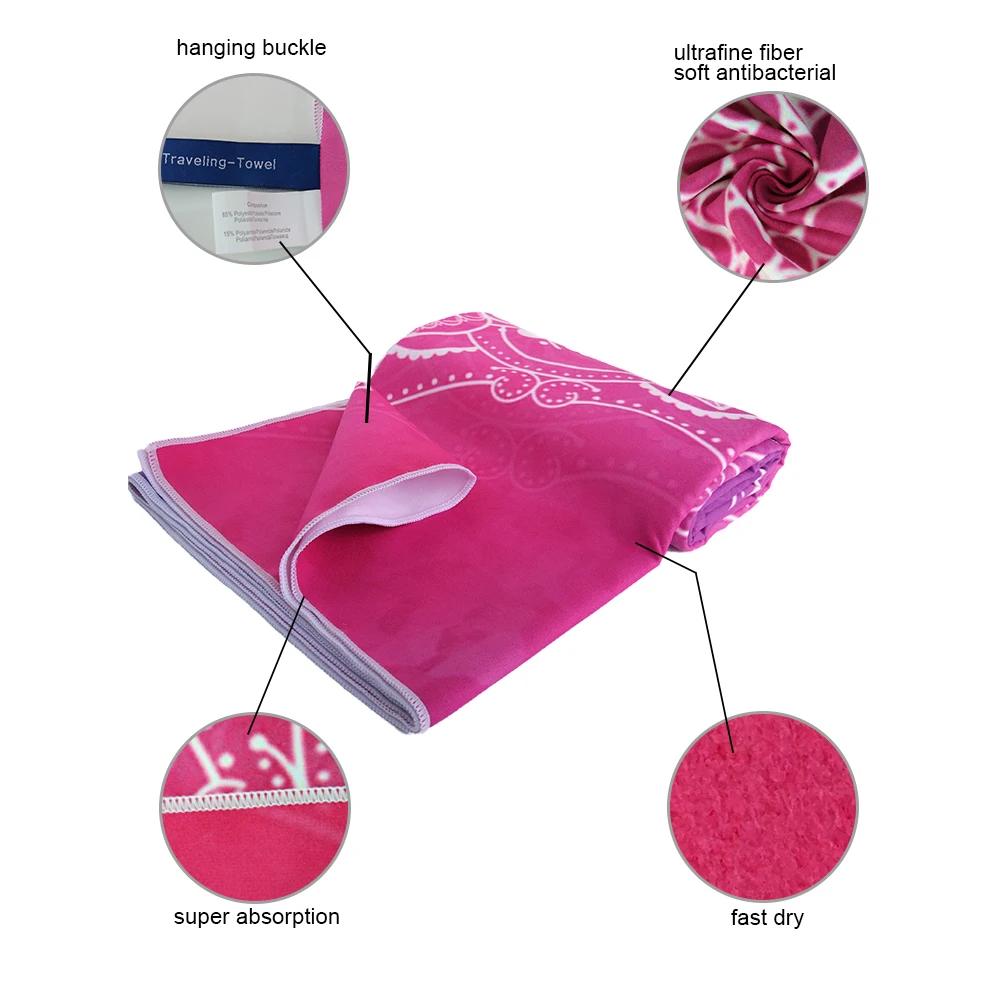 Фирменный Коврик для йоги Zipsoft из микрофибры рождественский подарок пляжное