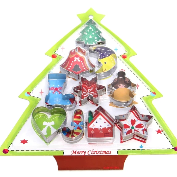 Кухня Ремесло Набор из 10 рождественских небольших помадки глазурь торт