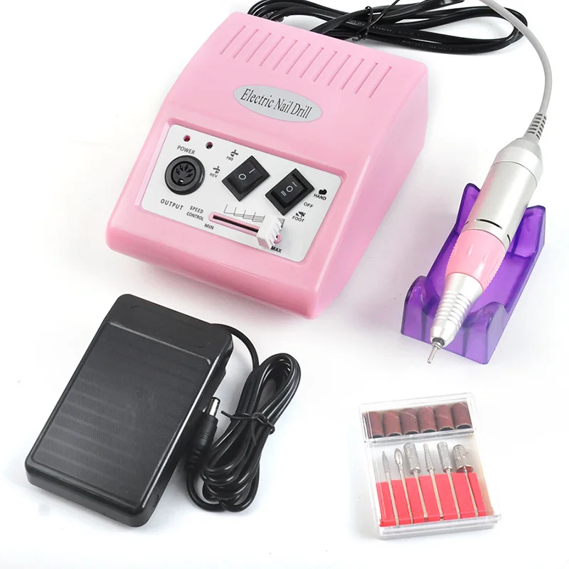 Aokitec Маникюр машина Pro 30000 RPM Электрические ногтей дрель Портативный 15 W набор для