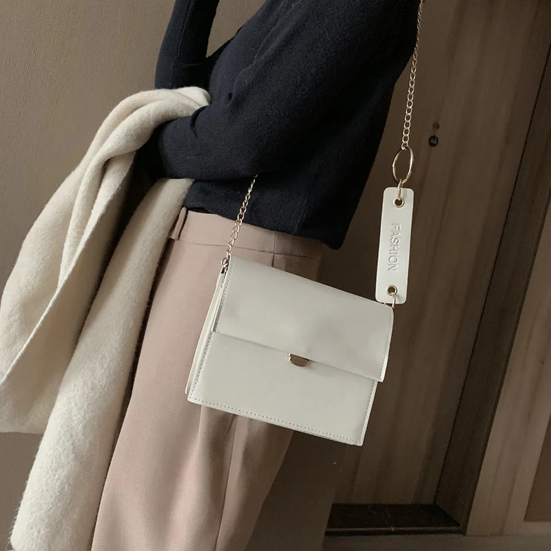 Youda новые модные цепи Small Flap Bag милый сладкий Курьерская сумка на ремне PU Материал