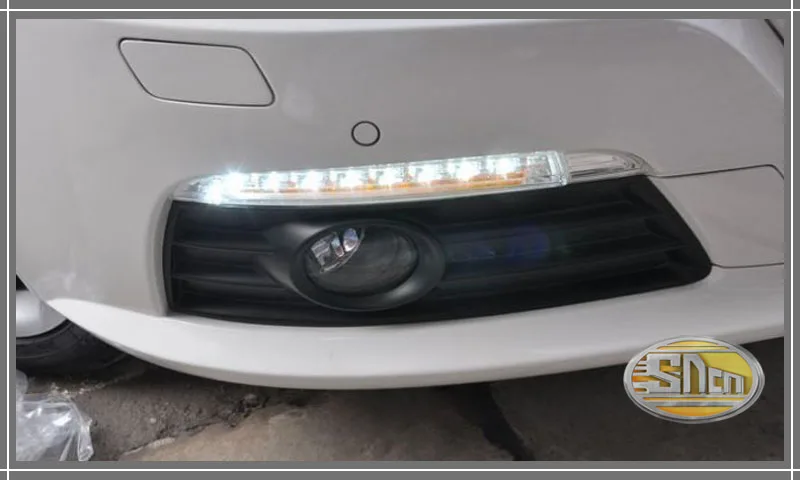 Для Volkswagen VW Passat CC 2009-2012, поворотный желтый сигнальный стиль реле Водонепроницаемый ABS 12 V автомобильный DRL Светодиодный дневной ходовой свет SNCN