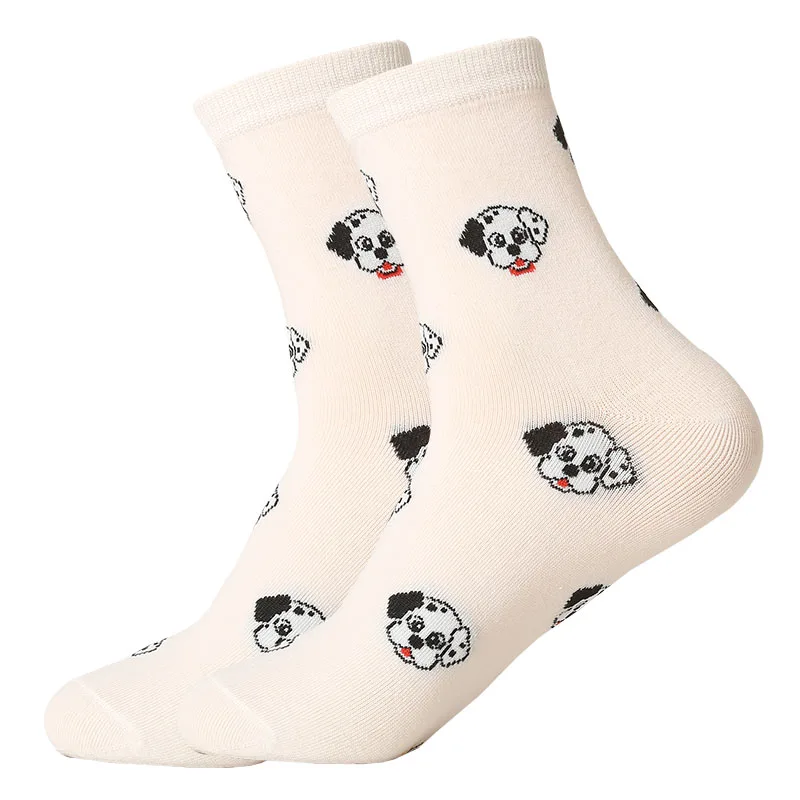 LETSBUY/женские короткие носки с животными из мультфильмов; носки до щиколотки с рисунком кота, собаки и фруктов для девушек; Повседневное платье - Цвет: 1597C