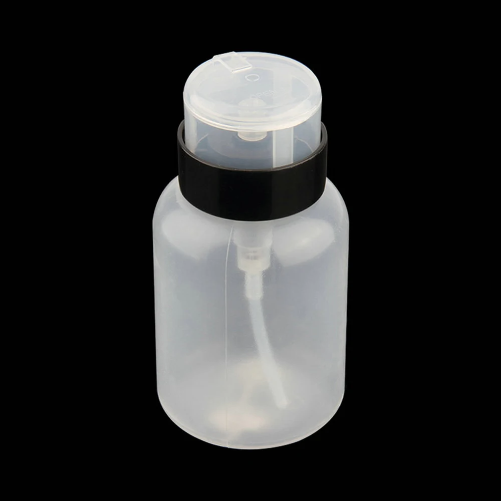 

70ml/210ml empty transparent Plastic Nail Art Pump Dispenser Polish Remover Cleaner Travel Pack Bottles Makeup Tools