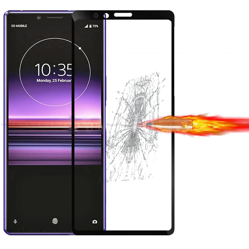 Закаленное стекло с полным покрытием для Sony Xperia L3 XZ4 XA3 Защита экрана 10 1 I3312 I4312 I4332