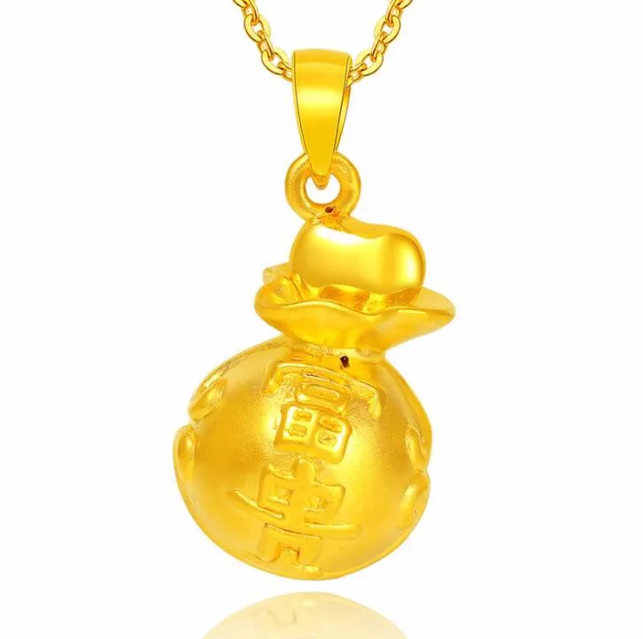 

New Authentic 24k Yellow Gold Pendant 3D Baby Bag Pendant 1.75g