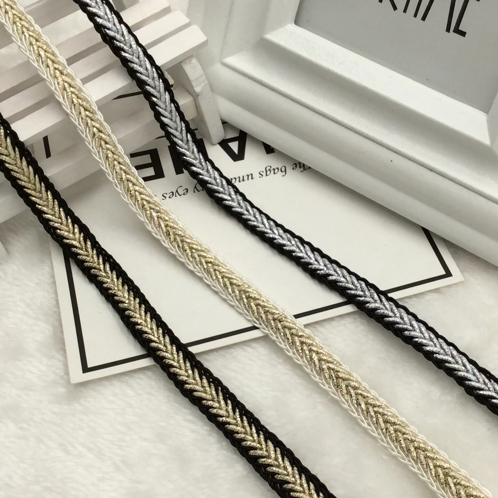 5 м/лот золотые шелковые кружевные ленты с отделкой этнические аксессуары для