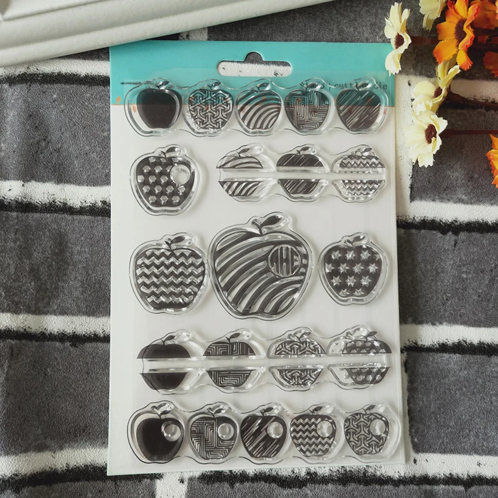 11*16 см Apple Seal металлическая пресс форма и штамп 3D DIY Скрапбукинг трафарет тиснение