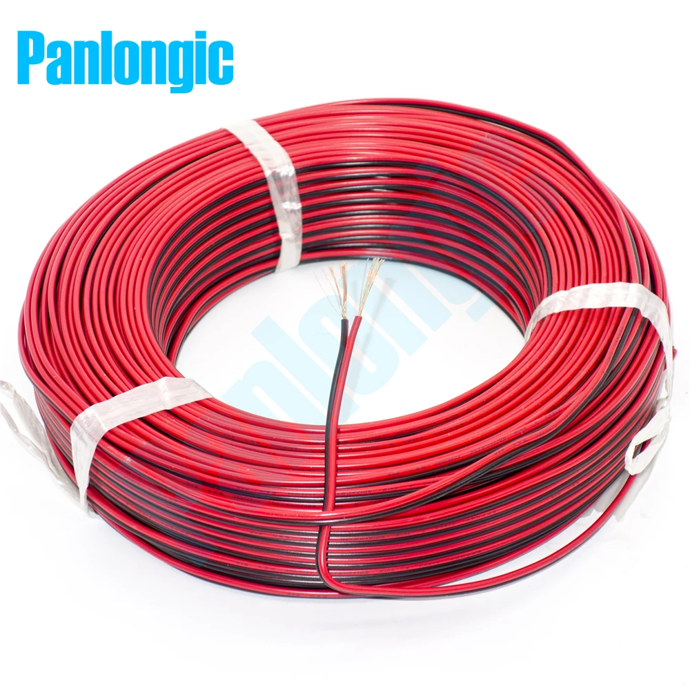 10 метровый 2 контактный красный и черный RVB электронный провод 0 75 квадратных мм