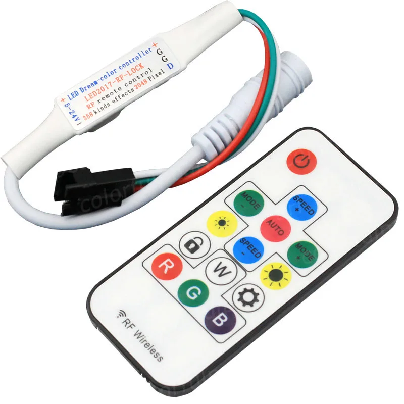 14 keys DC5V-24V 358 виды изменений эффекты RF пульт дистанционного управления для WS2812B WS2811