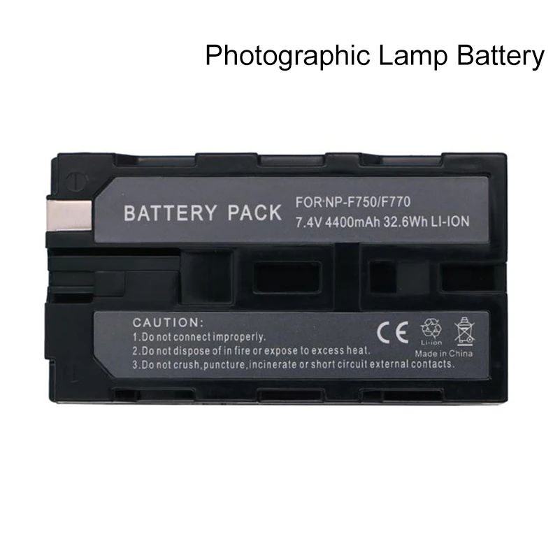

4400mAh NP-F750 F770 Li-ion Battery For Sony NP-F330 F530 F550 F570 F730 F750 F770 F930 F950 F960 F970 F990 LED Lamp Battery