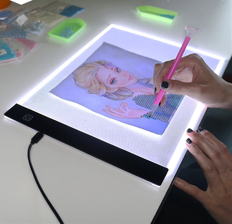 Dimmable Led A4 доска для рисования с изображением героев мультфильмов Эскиз Рисование