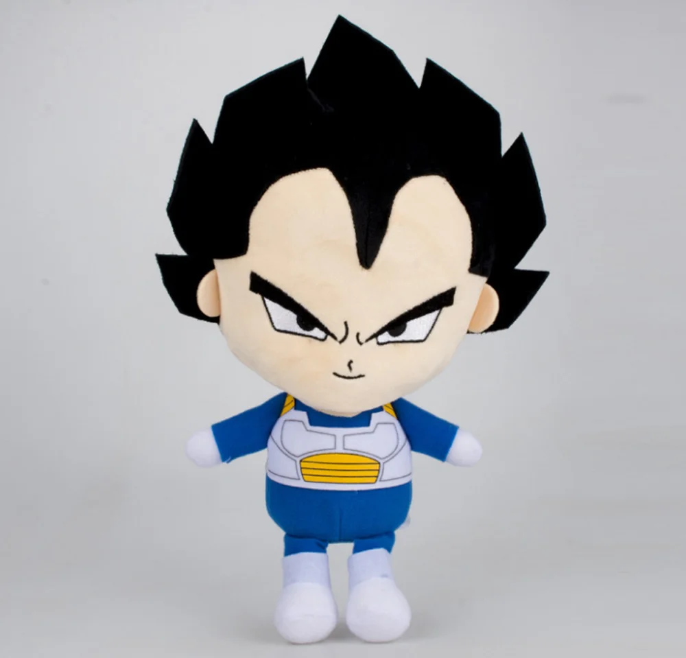 Black Hair Vegeta Новая 15 видов стилей DRAGON BALL Goku Kakarotto Majin Buu Piccolo Vegeta 7-" 18-20 см плюшевая кукла-GYQQ - Цвет: Black Hair Vegeta