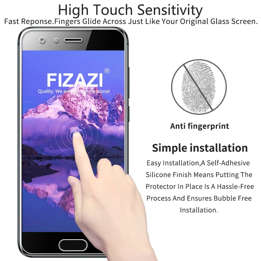 FIZAZI 2.5D Закаленное стекло для huawei Honor 9 H прозрачная защитная пленка против царапин