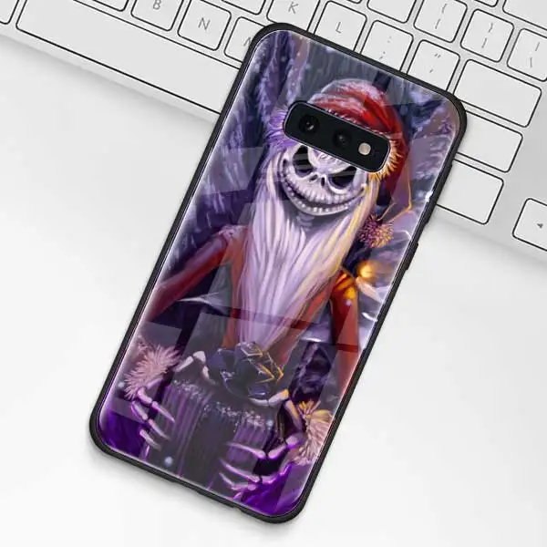 015 Чехол из закаленного стекла Jack Skellington Before Christmas для samsung Galaxy S10 S10e S9 S8 S10 Plus Note 9 A50 A30 - Цвет: 015