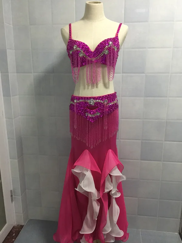 Костюм для танца живота Bellydance индийский цыганский костюм одежда с бюстгальтером