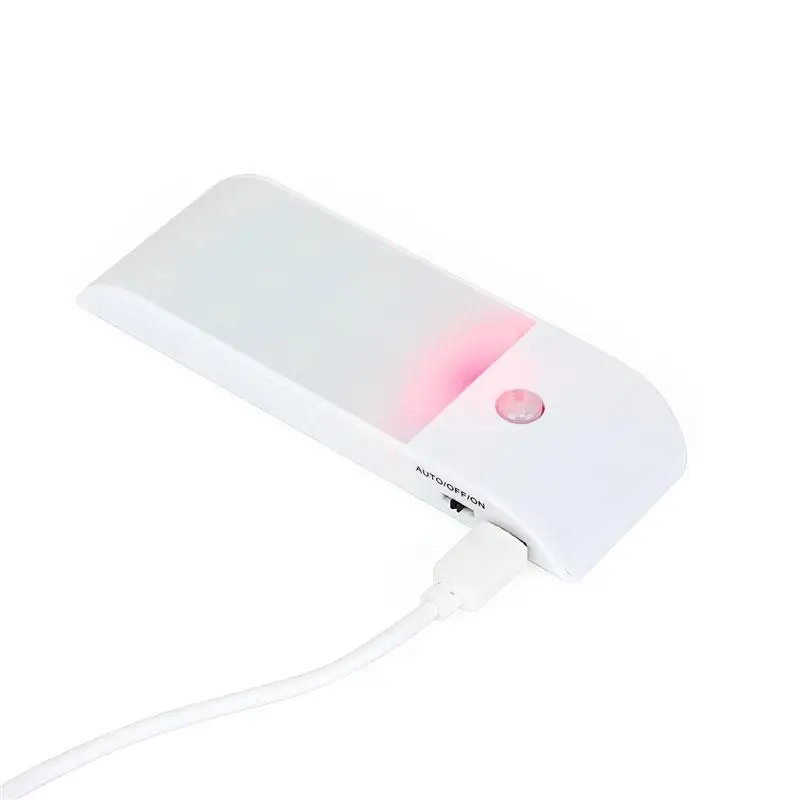 Датчик движения перезаряжаемый USB индукционный светодиодный Ночной светильник с магнитной полосой на любом месте для безопасного багажника коридора