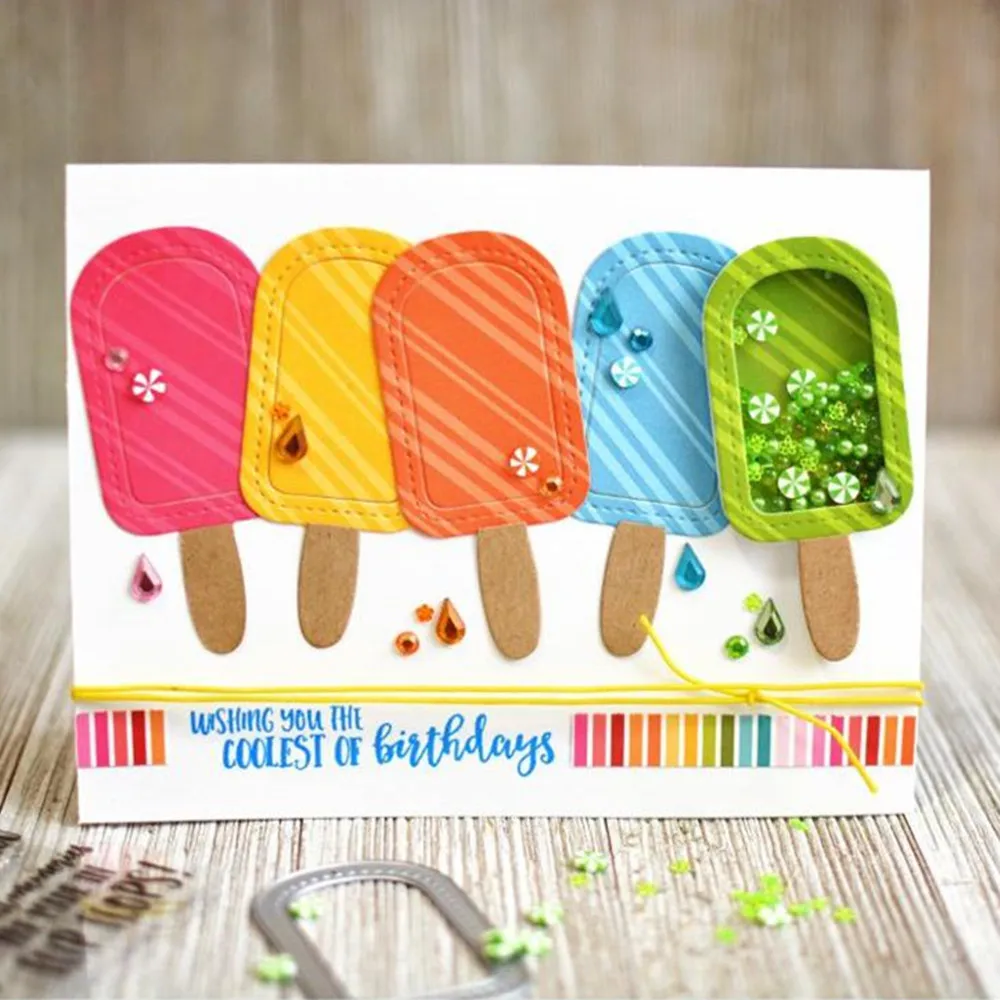 4 шт. Sunnyday летние пляжные металлические резные штампы для рукоделия DIY