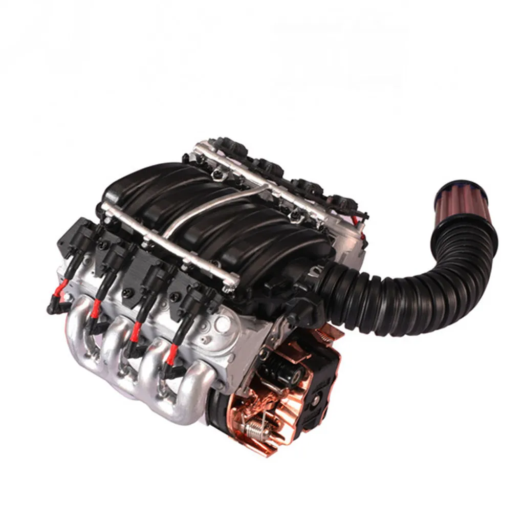 OMESHIN Simulated V8 Hood + Traxxas Fan Radiator Trx4 D90 D110 D130 Scx10 Remote Control Racing Car Preferred|Кабели для дронов| |