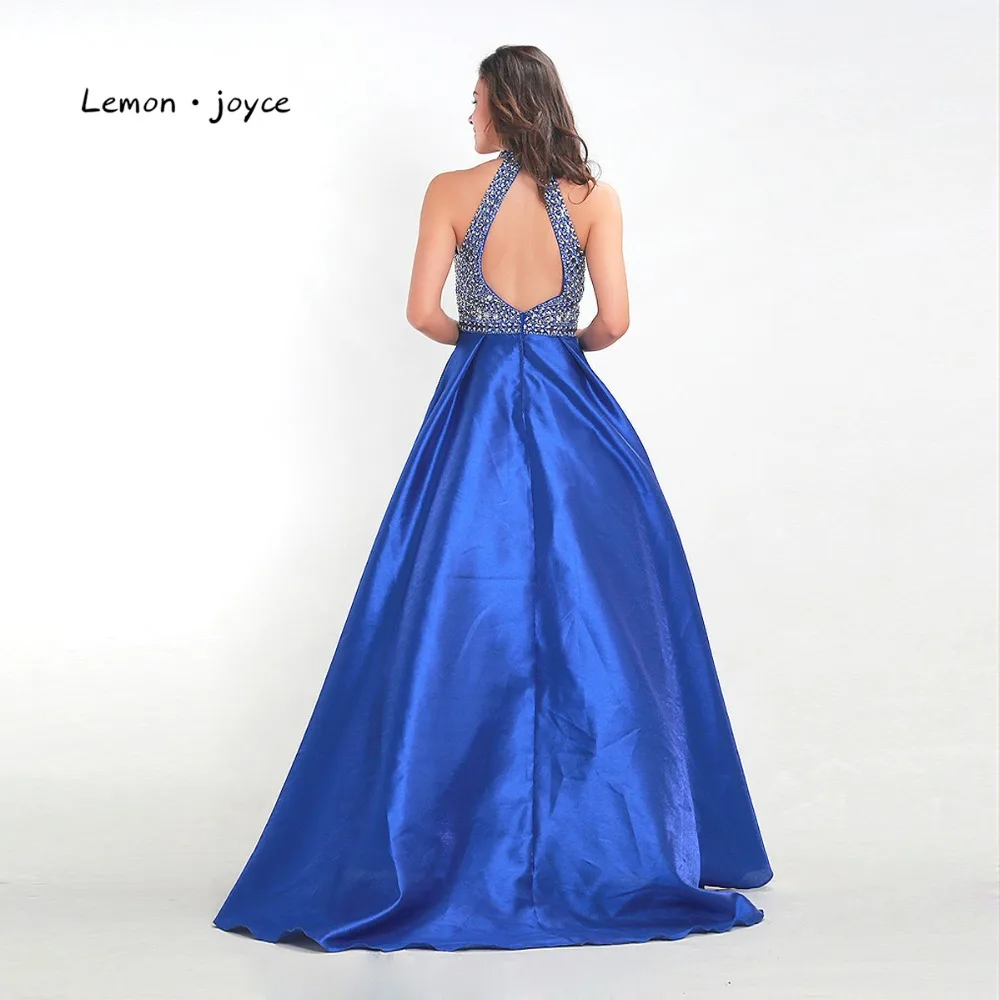 Lemon joyce Элегантное Длинное платье для выпускного вечера 2020 с круглым вырезом без